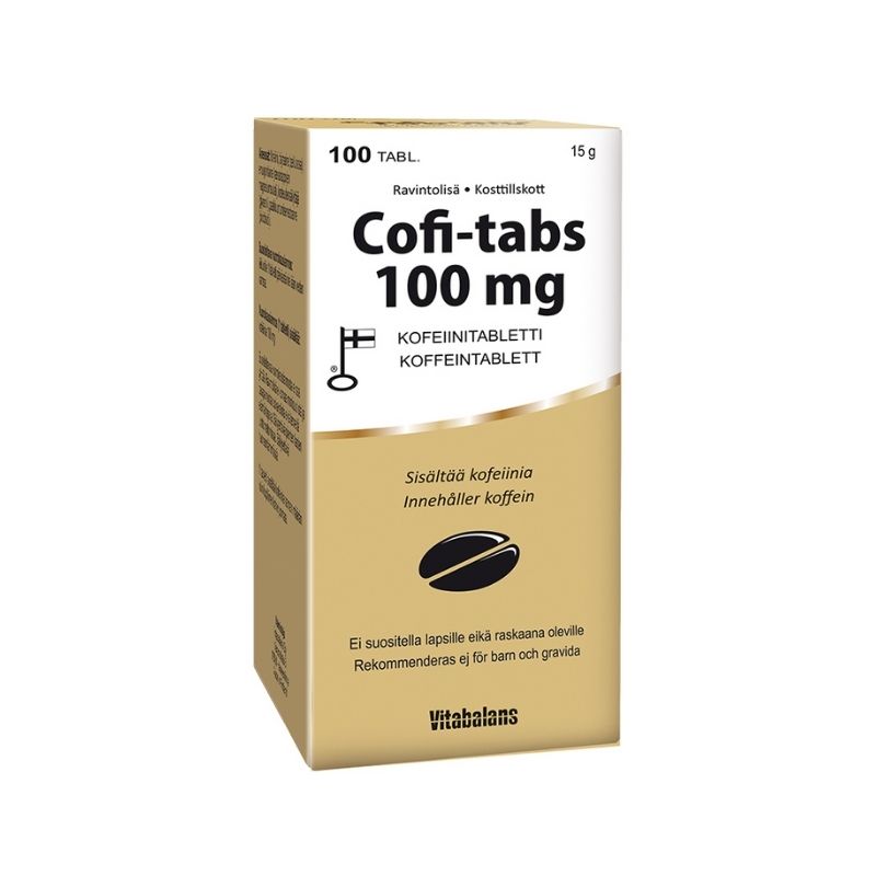 Cofi Tabs 100 mg, 100 tabl.-Kofeiinitabletti-Vitabalans-Aminopörssi