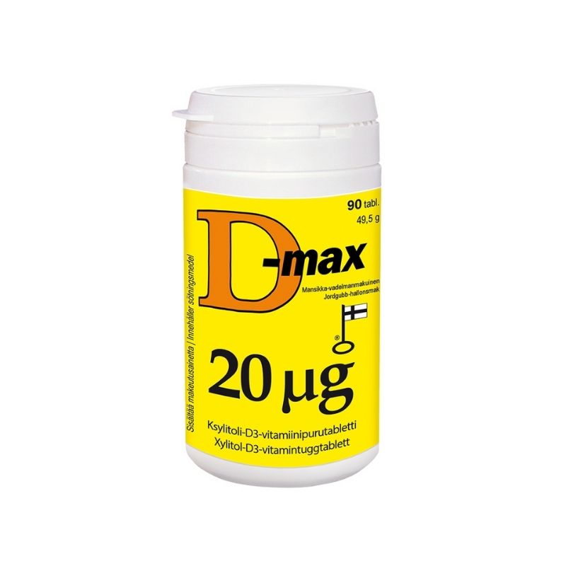 D-max 20 µg, 90 tabl.-D-vitamiini-Vitabalans-Aminopörssi