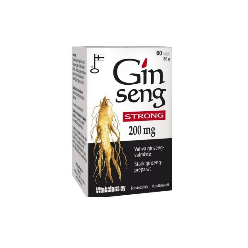 Ginseng Strong 200 mg, 60 tabl.-Ginseng-Vitabalans-Aminopörssi