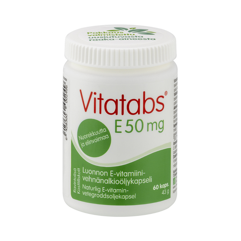 Vitatabs® E 50mg, 60 kaps.-E-vitamiini-Hankintatukku-Aminopörssi