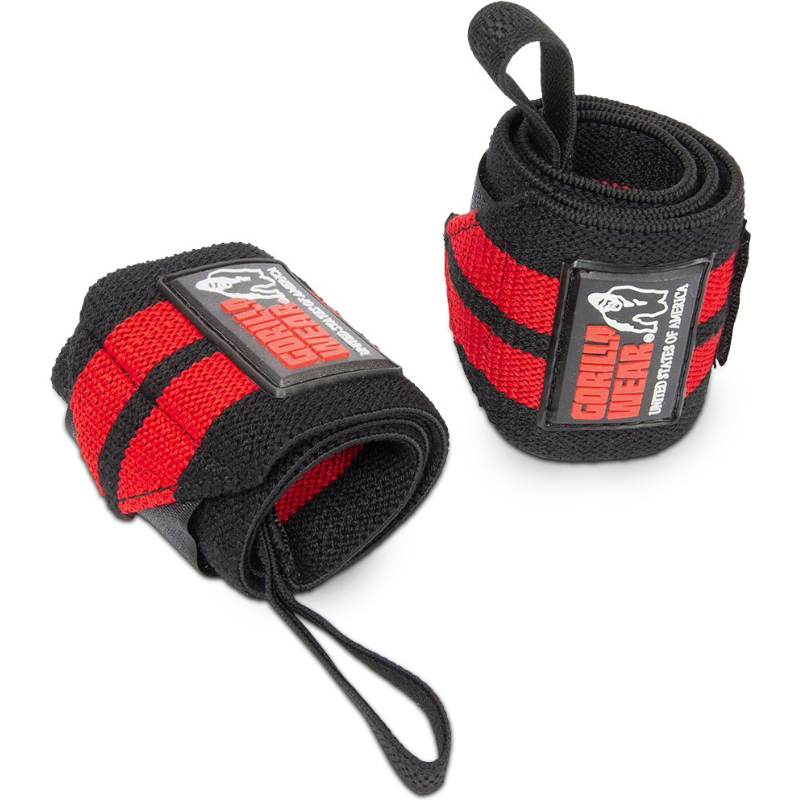 Wrist Wraps Pro, black/red-Ranneside-Gorilla Wear-Aminopörssi