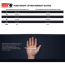 Yuma Weight Lifting Workout Gloves-Treenihanska-Gorilla Wear-S-Aminopörssi