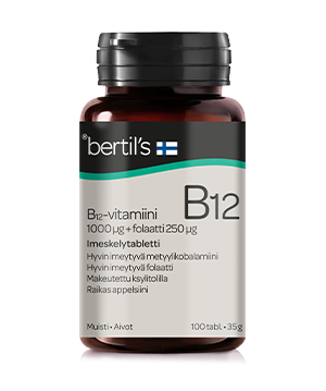 B12-vitamiini + Folaatti-Bertil's-Aminopörssi