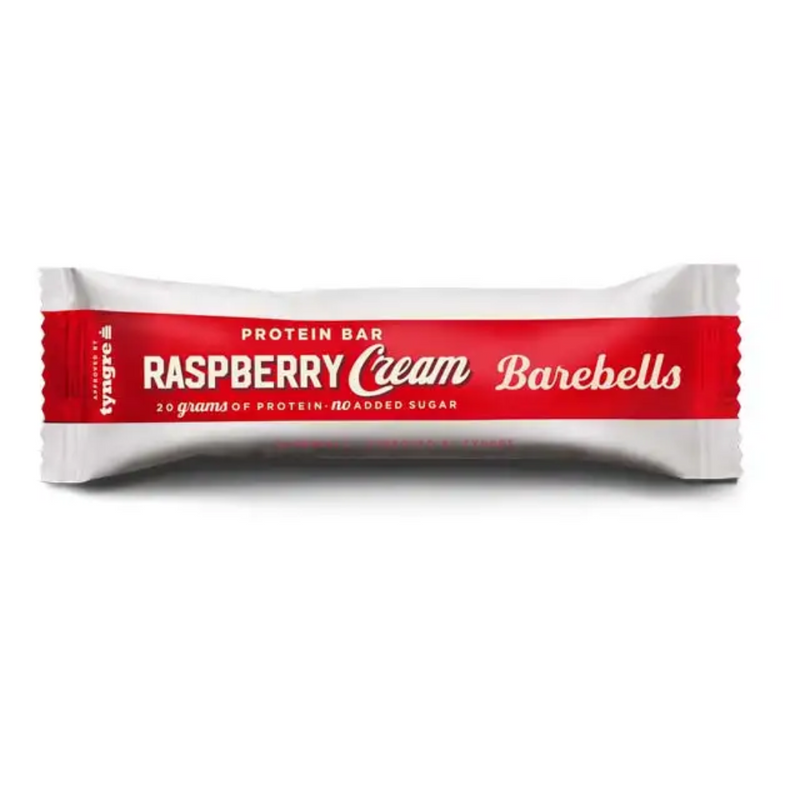 Protein Bar, 55 g-Proteiinipatukka-Barebells-Raspberry-Cream-Aminopörssi