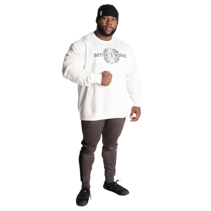 Union Crewneck, White-Miesten hupparit ja pitkähihaiset-Better Bodies-M-Aminopörssi