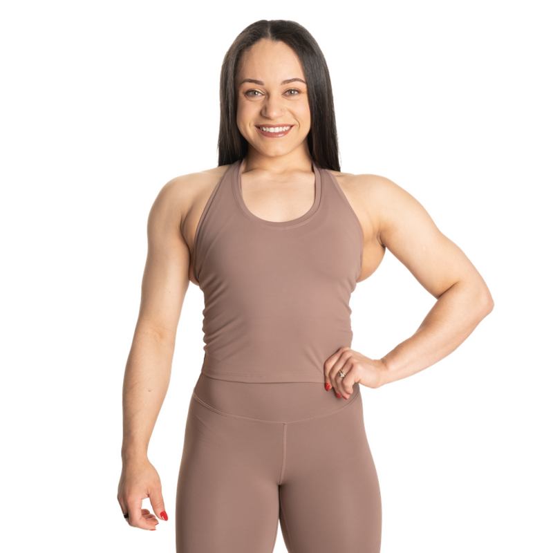 Core Crop T-Back, Warm Sand-Naisten lyhythihaiset ja topit-Better Bodies-XS-Aminopörssi