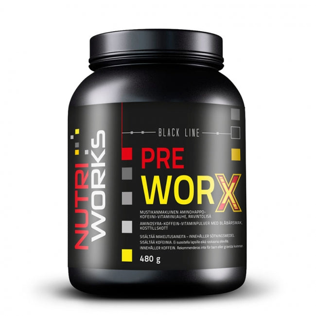 Pre Worx-Nutri Works-Mustikka-Aminopörssi