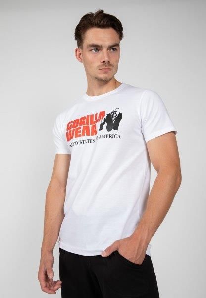 Classic T-shirt, valkoinen-Gorilla Wear-S-Aminopörssi