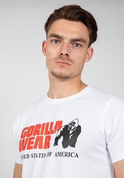 Classic T-shirt, valkoinen-Gorilla Wear-S-Aminopörssi