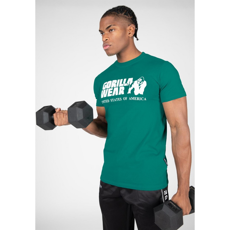 Classic T-shirt, teal-Miesten T-paita-Gorilla Wear-S-Aminopörssi