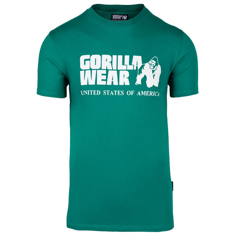 Classic T-shirt, teal-Miesten T-paita-Gorilla Wear-S-Aminopörssi