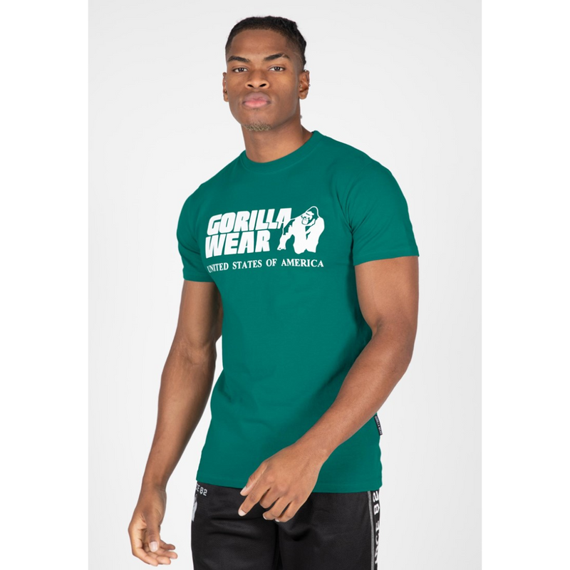 Classic T-shirt, teal-Miesten T-paita-Gorilla Wear-S-Aminopörssi
