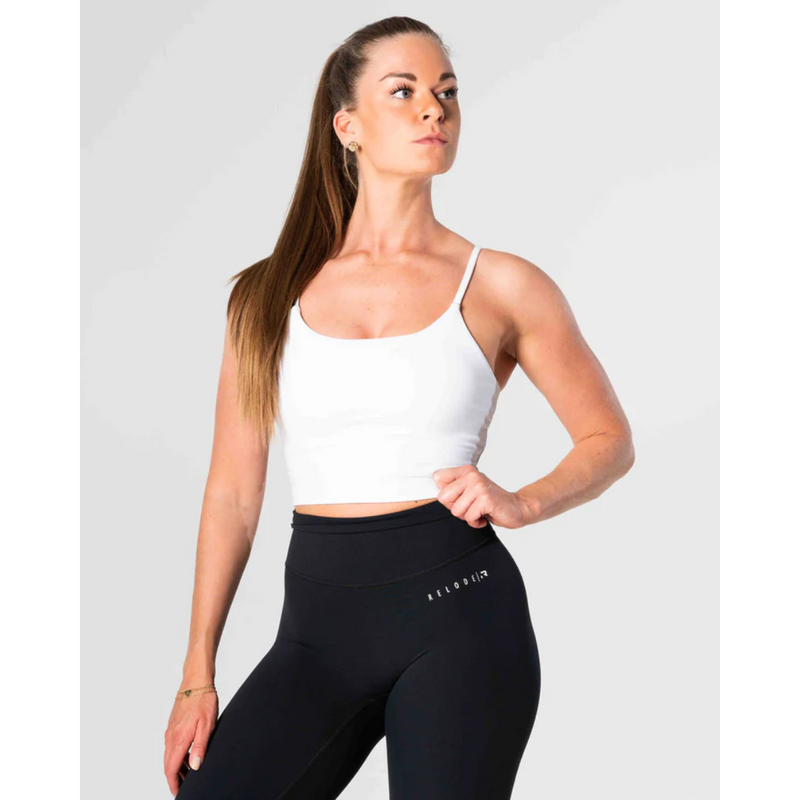 Core Crop Top, White-Naisten lyhythihaiset ja topit-Relode-XS-Aminopörssi