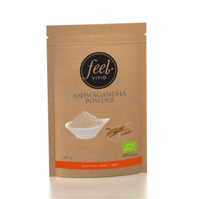 Ashwagandha-jauhe 200 g-Feel Vivid-Aminopörssi