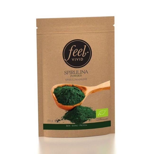 Spirulinajauhe, 150 g-Feel Vivid-Aminopörssi