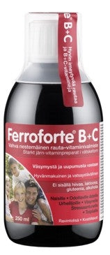 Ferroforte® B + C nestemäinen rautavalmiste-Hankintatukku-Aminopörssi