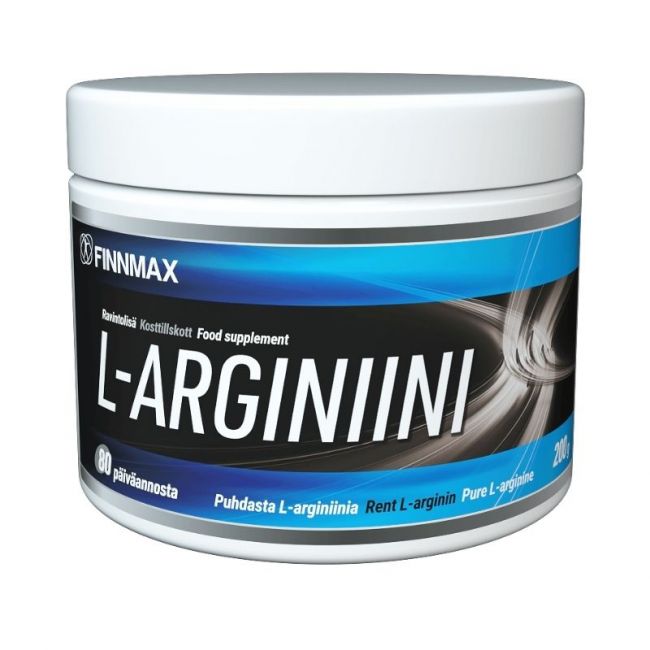 L-arginiini, 200 g-FinnMax-Aminopörssi