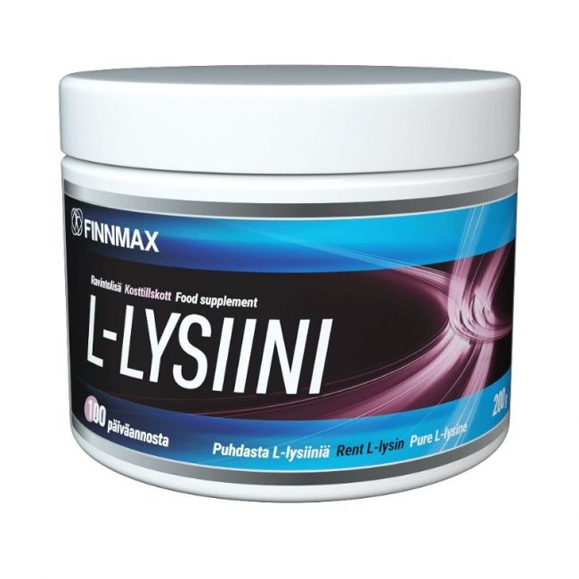 L-Lysiini, 200 g-FinnMax-Aminopörssi