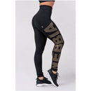 Gold NEBBIA print leggings 827-Nebbia-S-Aminopörssi
