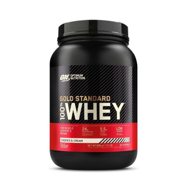 Gold Standard 100 % Whey Protein 900 g-Optimum Nutrition-Cookies & Cream-Aminopörssi