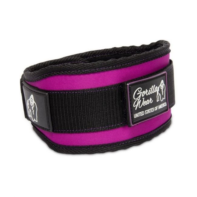 Women's Lifting Belt, musta/violetti-Gorilla Wear-S-Aminopörssi