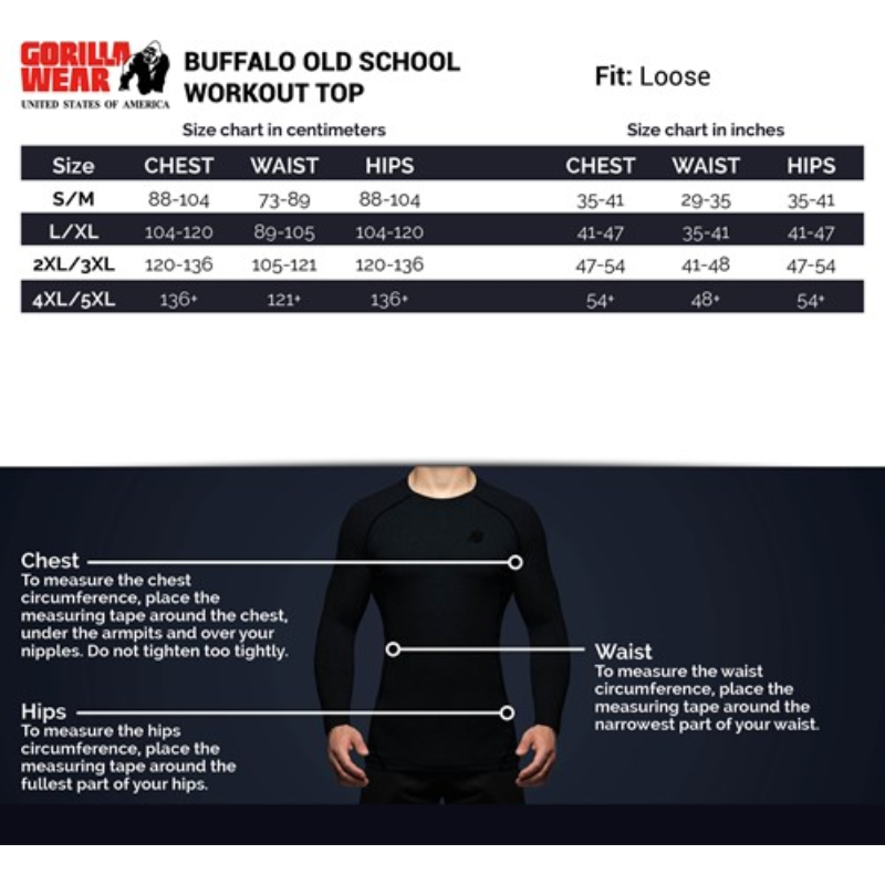 Buffalo Old School Workout Top, black/red-Miesten T-paita-Gorilla Wear-S/M-Aminopörssi