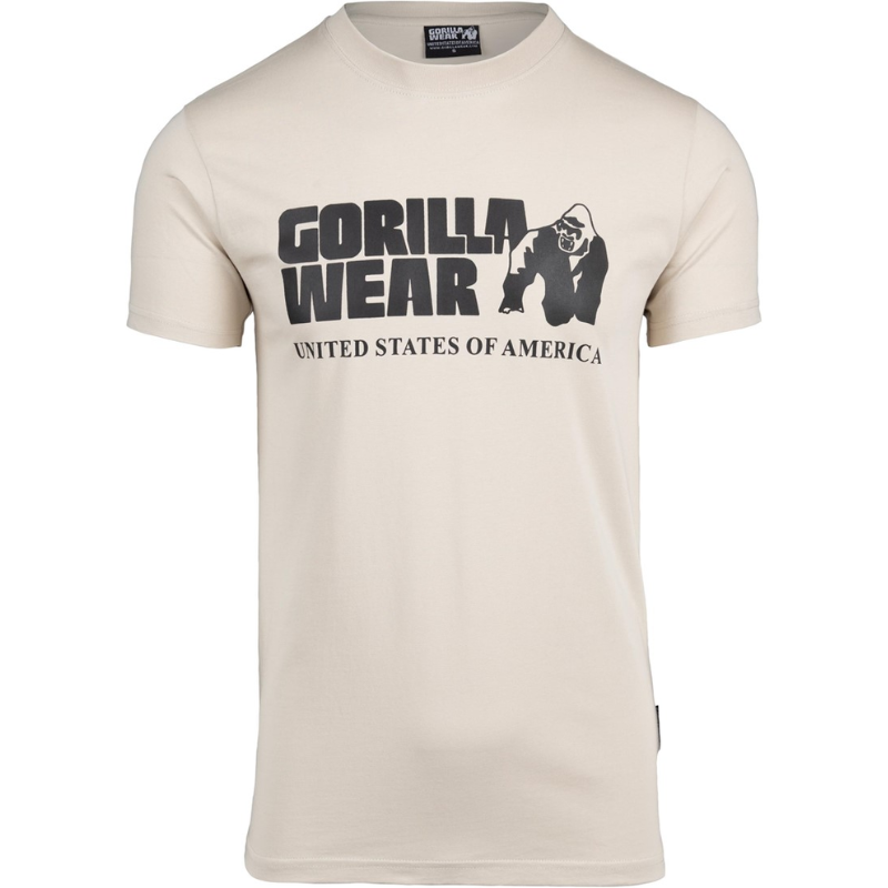Classic T-shirt, beige-Miesten T-paita-Gorilla Wear-S-Aminopörssi