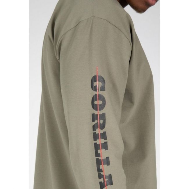 Boise Oversized Long Sleeve, Army Green-Gorilla Wear-S-Aminopörssi