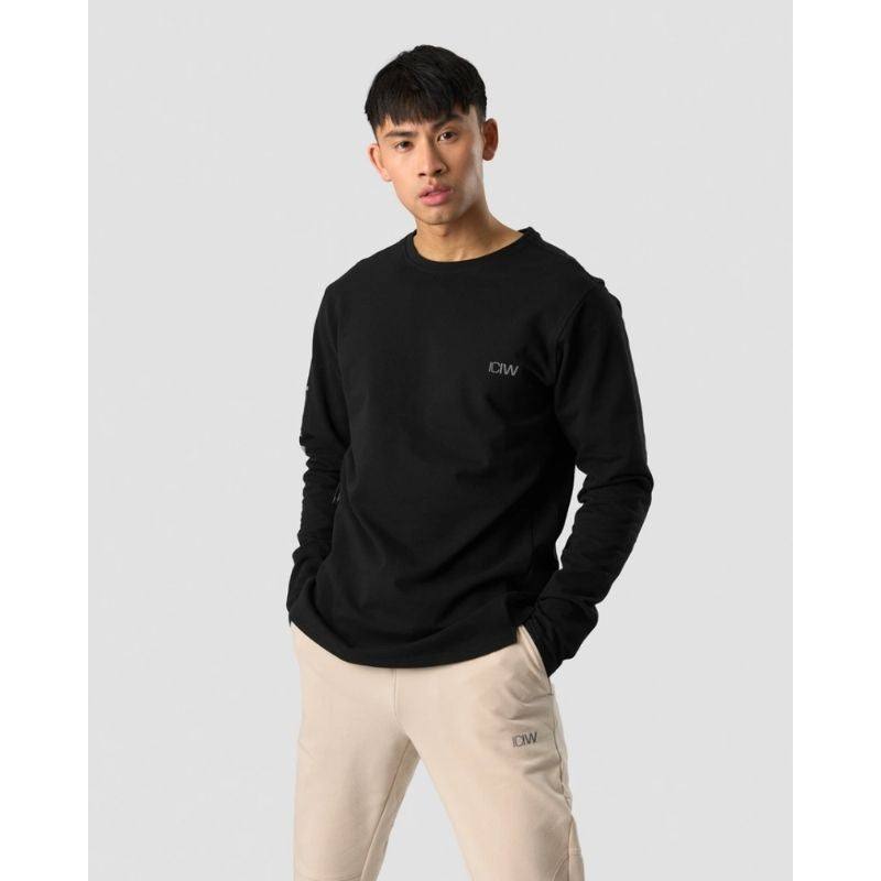 Stride Sweatshirt Men Black-Miesten hupparit ja pitkähihaiset-ICANIWILL-S-Aminopörssi