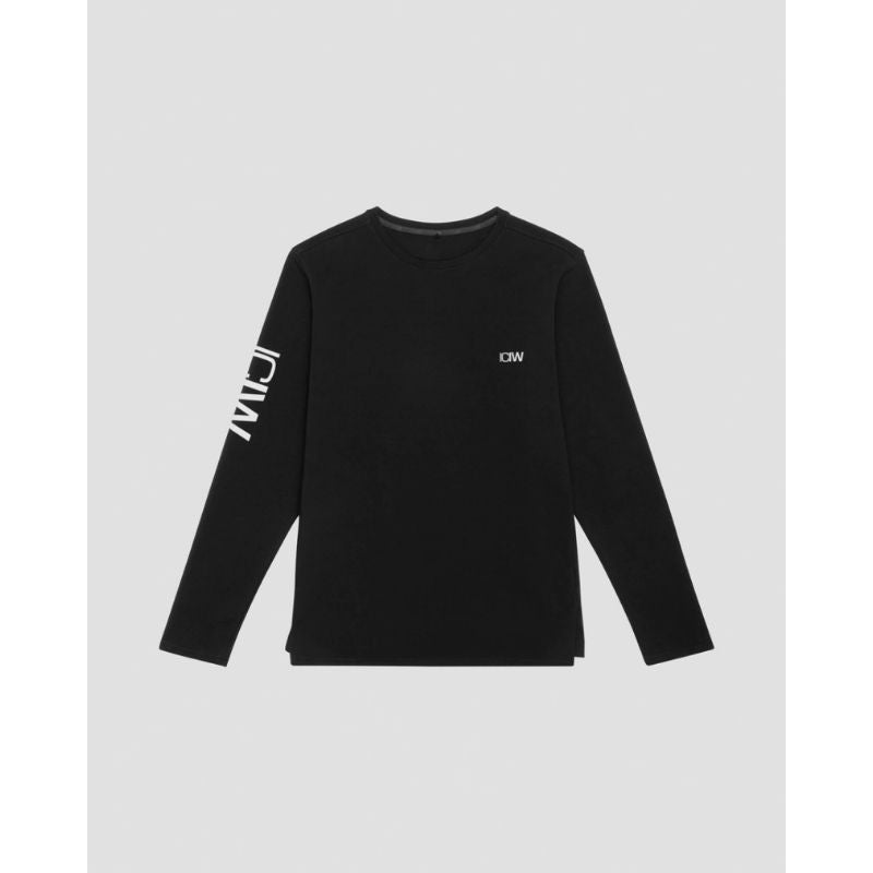 Stride Sweatshirt Men Black-Miesten hupparit ja pitkähihaiset-ICANIWILL-S-Aminopörssi