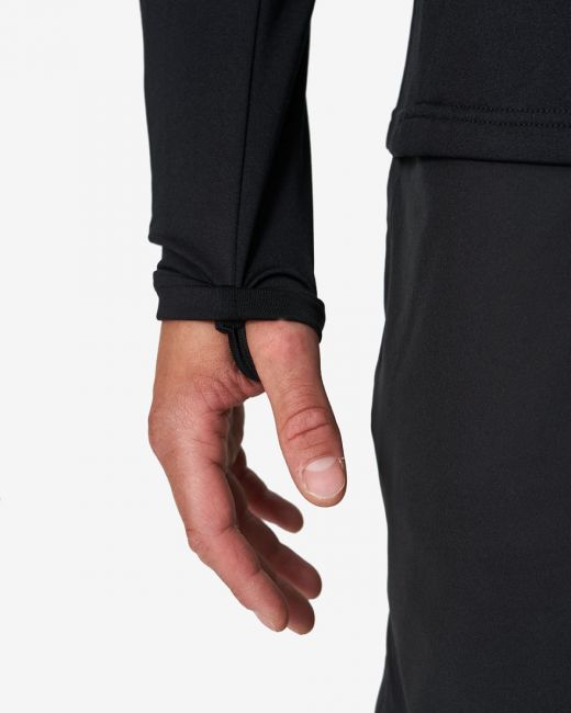 Outdoor Training Fleece Zip, musta-ICANIWILL-S-Aminopörssi