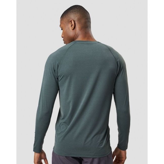 Workout Melange Long Sleeve Men, vihreä-ICANIWILL-S-Aminopörssi