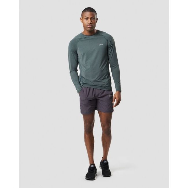 Workout Melange Long Sleeve Men, vihreä-ICANIWILL-S-Aminopörssi