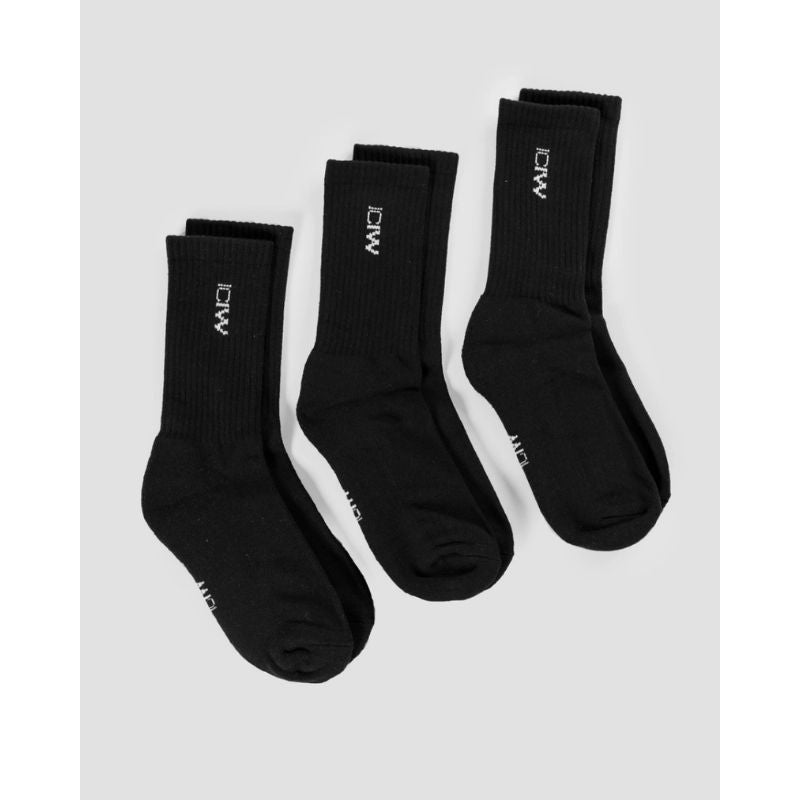 Training Socks, black 3 paria/pakkaus-Sukat-ICANIWILL-35-38-Aminopörssi