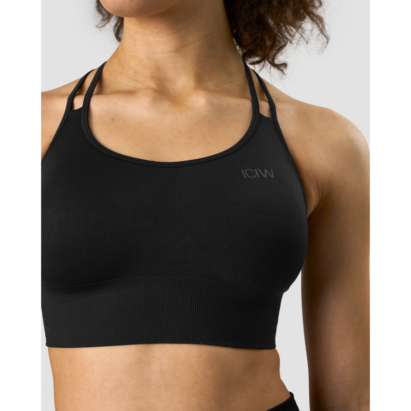 Define Seamless Sports Bra, black/black-Naisten urheiluliivit-ICANIWILL-XS-Aminopörssi