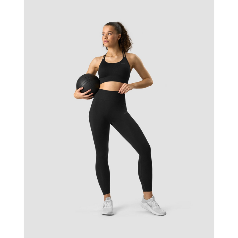 Define Seamless Sports Bra, black/black-Naisten urheiluliivit-ICANIWILL-XS-Aminopörssi