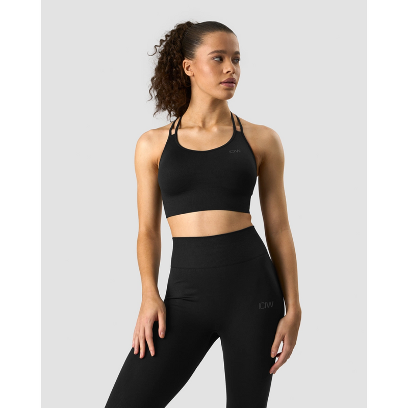 Define Seamless Sports Bra, black/black-Naisten urheiluliivit-ICANIWILL-XS-Aminopörssi