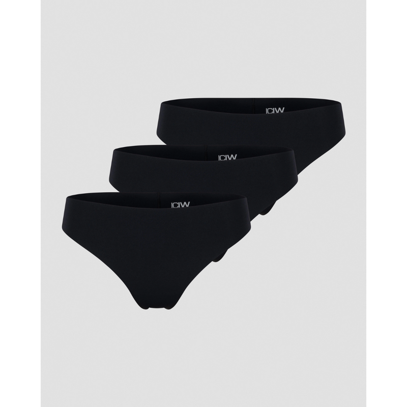 Soft Thong 3-pack, black-Naisten alusasut-ICANIWILL-XS-Aminopörssi