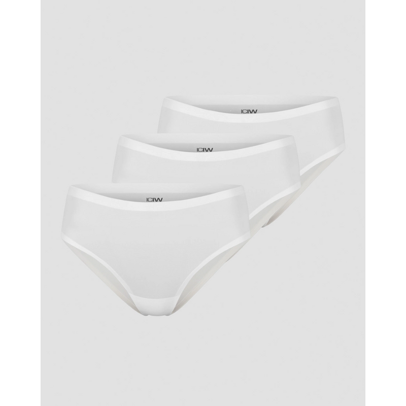 Invisible Hipster 3-pack, white-Naisten alusasut-ICANIWILL-XS-Aminopörssi