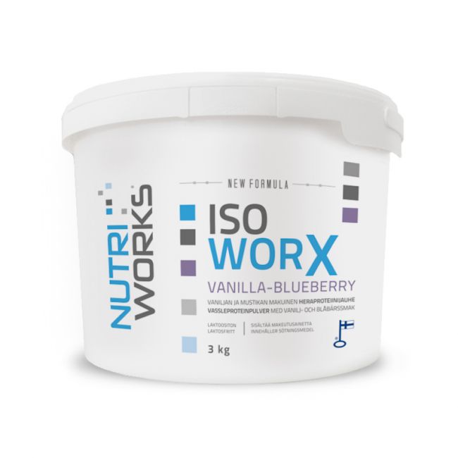 Iso Worx New Formula, 3 kg-Nutri Works-Vanilja-Aminopörssi