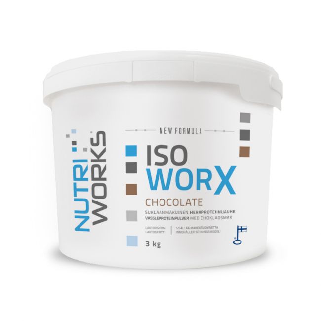 Iso Worx New Formula, 3 kg-Nutri Works-Vanilja-Aminopörssi