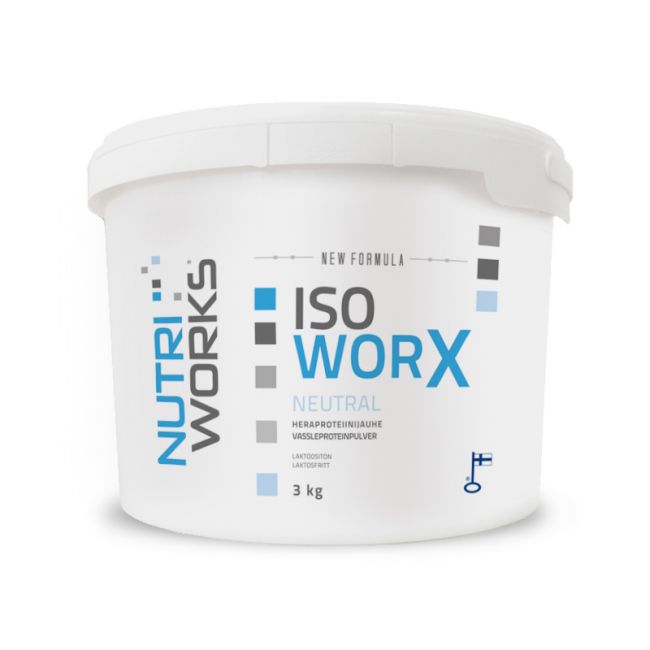 Iso Worx New Formula, 3 kg-Nutri Works-Vanilja-Aminopörssi