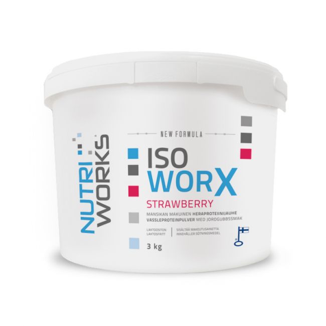 Iso Worx New Formula, 3 kg-Nutri Works-Vanilja-Aminopörssi