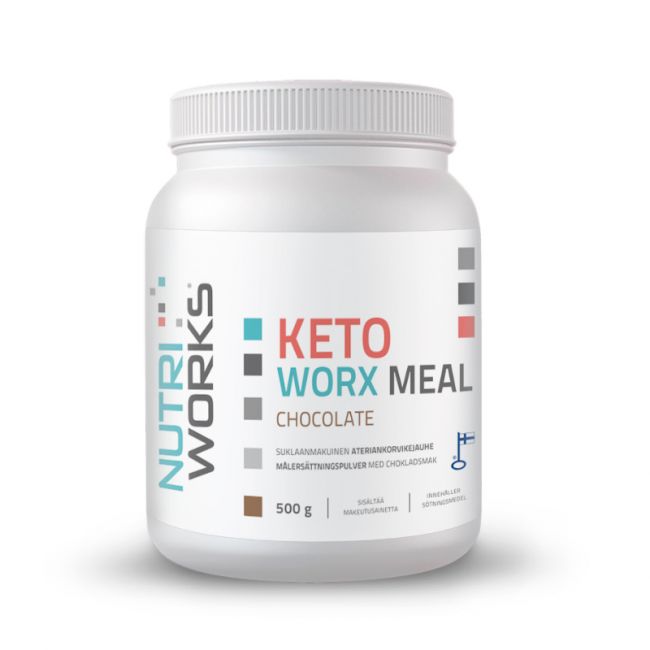 Keto worx Meal-Nutri Works-Suklaa-Aminopörssi
