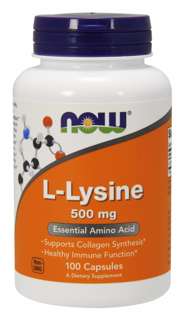L-Lysine 500 mg-NOW® Foods-Aminopörssi