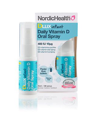 DLux Vauva D-vitamiinisuusuihke-Nordic Health Sprays-Aminopörssi