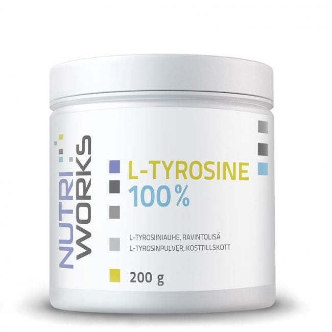 L-Tyrosine 100%-Nutri Works-Aminopörssi
