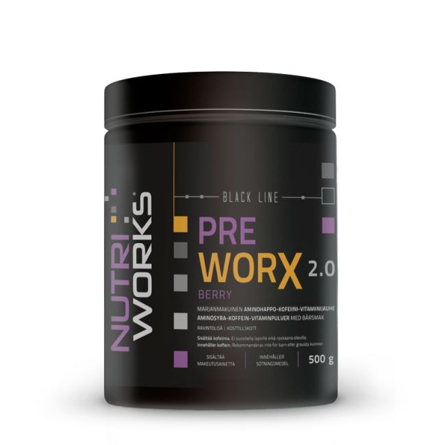 Pre Worx 2.0 500 g-Nutri Works-Marja-Aminopörssi