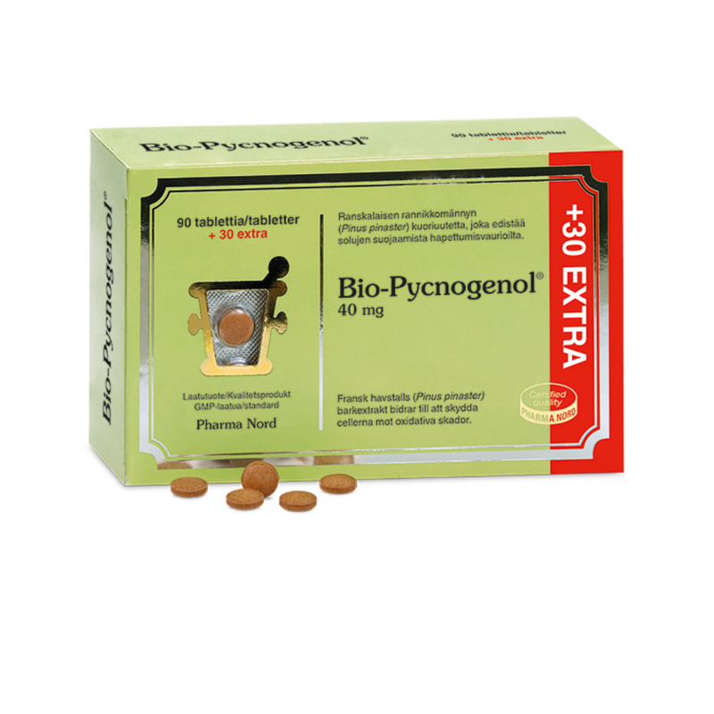 Bio-Pycnogenol® EXTRA 90+30 tabl-Antioksdiantti-Pharma Nord-Aminopörssi