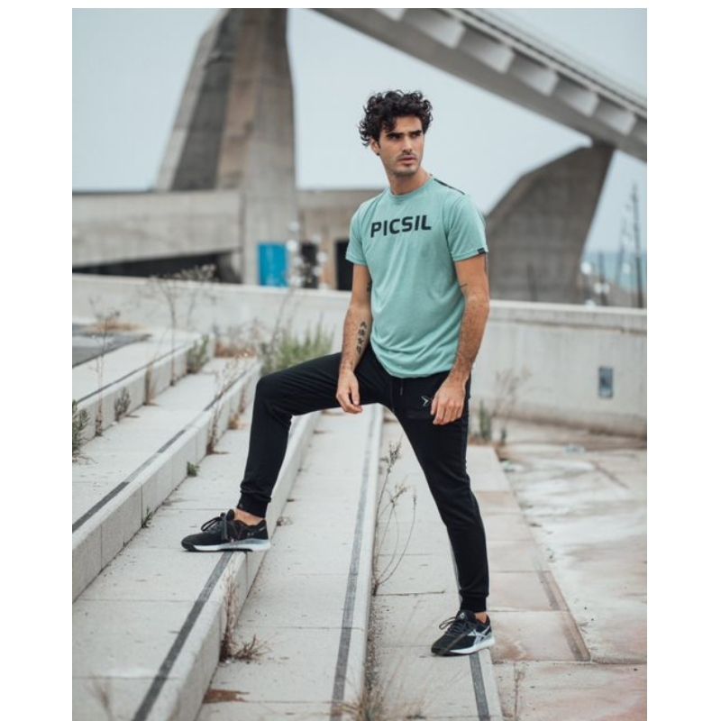 Man T-shirt Core, Green-Miesten T-paita-Picsil-S-Aminopörssi